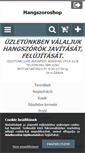 Mobile Screenshot of hangszoroshop.hu